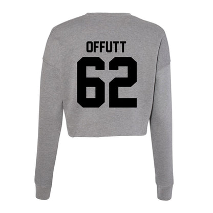 Wake Forest - NCAA Football : Jaishaun Offutt - Women's Cropped Crew Fleece-1