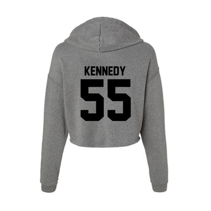 Wake Forest - NCAA Men's Basketball : Kevair Kennedy - Women's Crop Fleece Hooded Sweatshirt-1