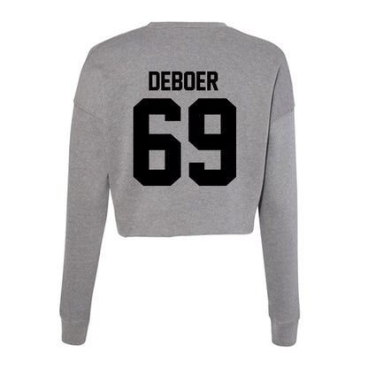Wake Forest - NCAA Football : Dalton DeBoer - Women's Cropped Crew Fleece-1