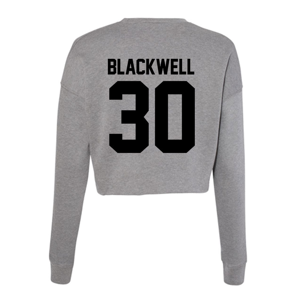 Wake Forest - NCAA Football : Jerron Blackwell - Women's Cropped Crew Fleece-1