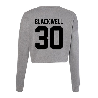 Wake Forest - NCAA Football : Jerron Blackwell - Women's Cropped Crew Fleece-1