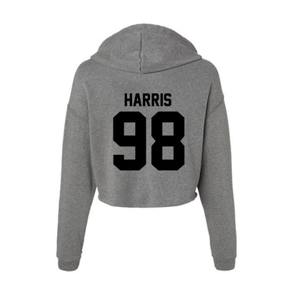Wake Forest - NCAA Football : Christian Harris - Women's Crop Fleece Hoodie-1