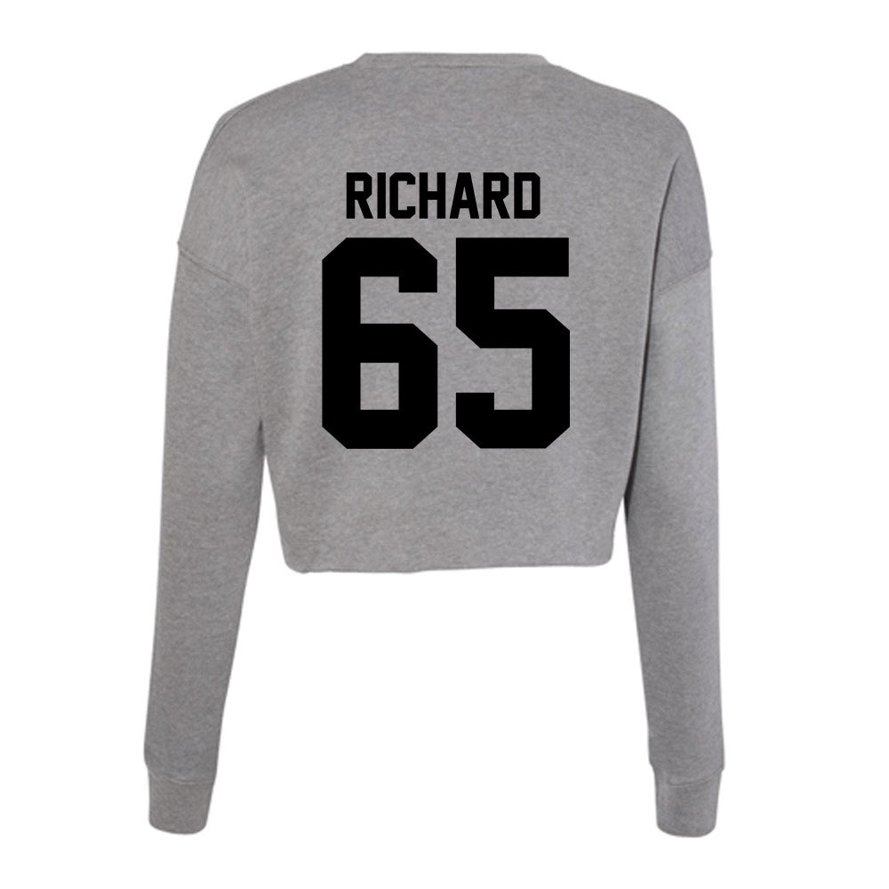 Wake Forest - NCAA Football : Clinton Richard - Women's Cropped Crew Fleece-1
