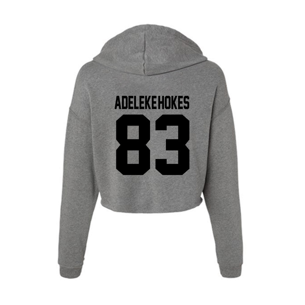 Wake Forest - NCAA Football : Kobe Adeleke-Hokes - Women's Crop Fleece Hoodie-1