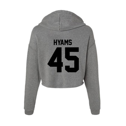 Wake Forest - NCAA Football : Ethan Hyams - Women's Crop Fleece Hoodie-1