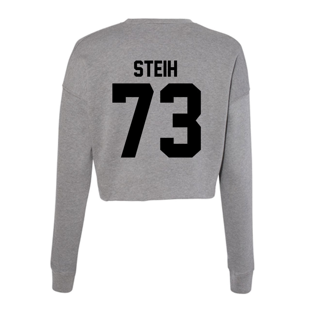 Wake Forest - NCAA Football : George Steih - Women's Cropped Crew Fleece-1