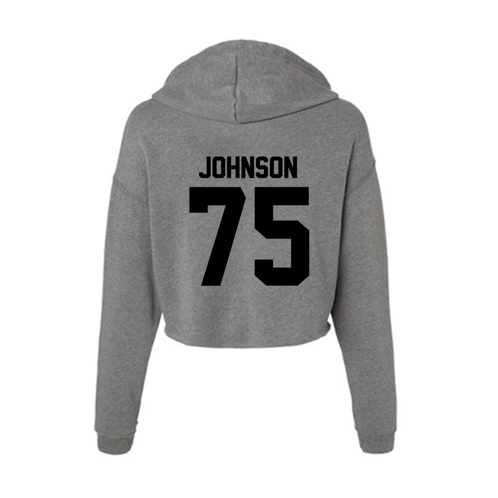 Wake Forest - NCAA Football : Derrell Johnson - Women's Crop Fleece Hoodie-1