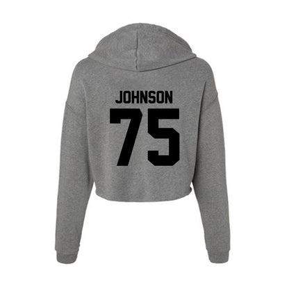 Wake Forest - NCAA Football : Derrell Johnson - Women's Crop Fleece Hoodie-1