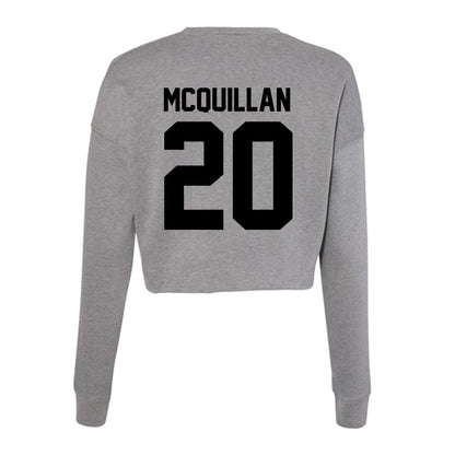 Wake Forest - NCAA Baseball : TJ McQuillan - Women's Cropped Crew Fleece-1