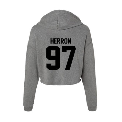 Wake Forest - NCAA Football : Matthew Herron - Women's Crop Fleece Hoodie-1