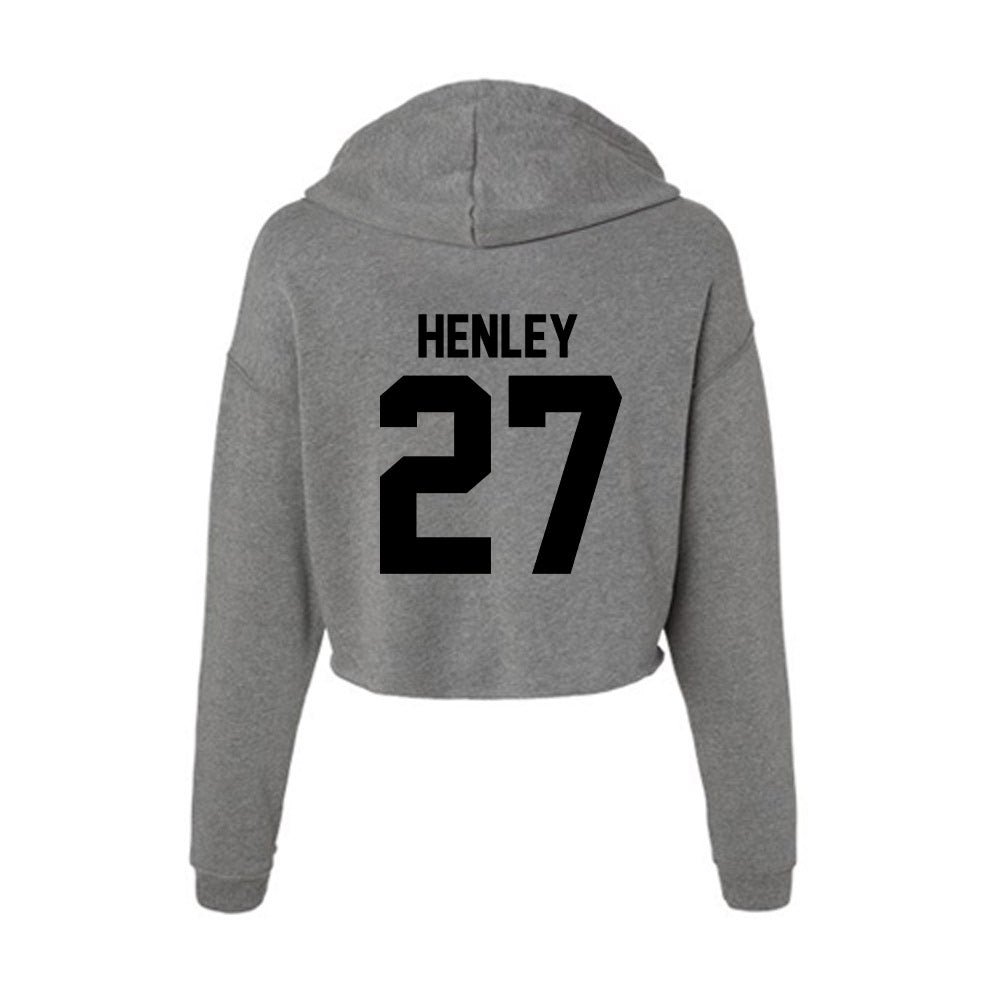 Wake Forest - NCAA Football : Ryan Henley - Women's Crop Fleece Hoodie-1