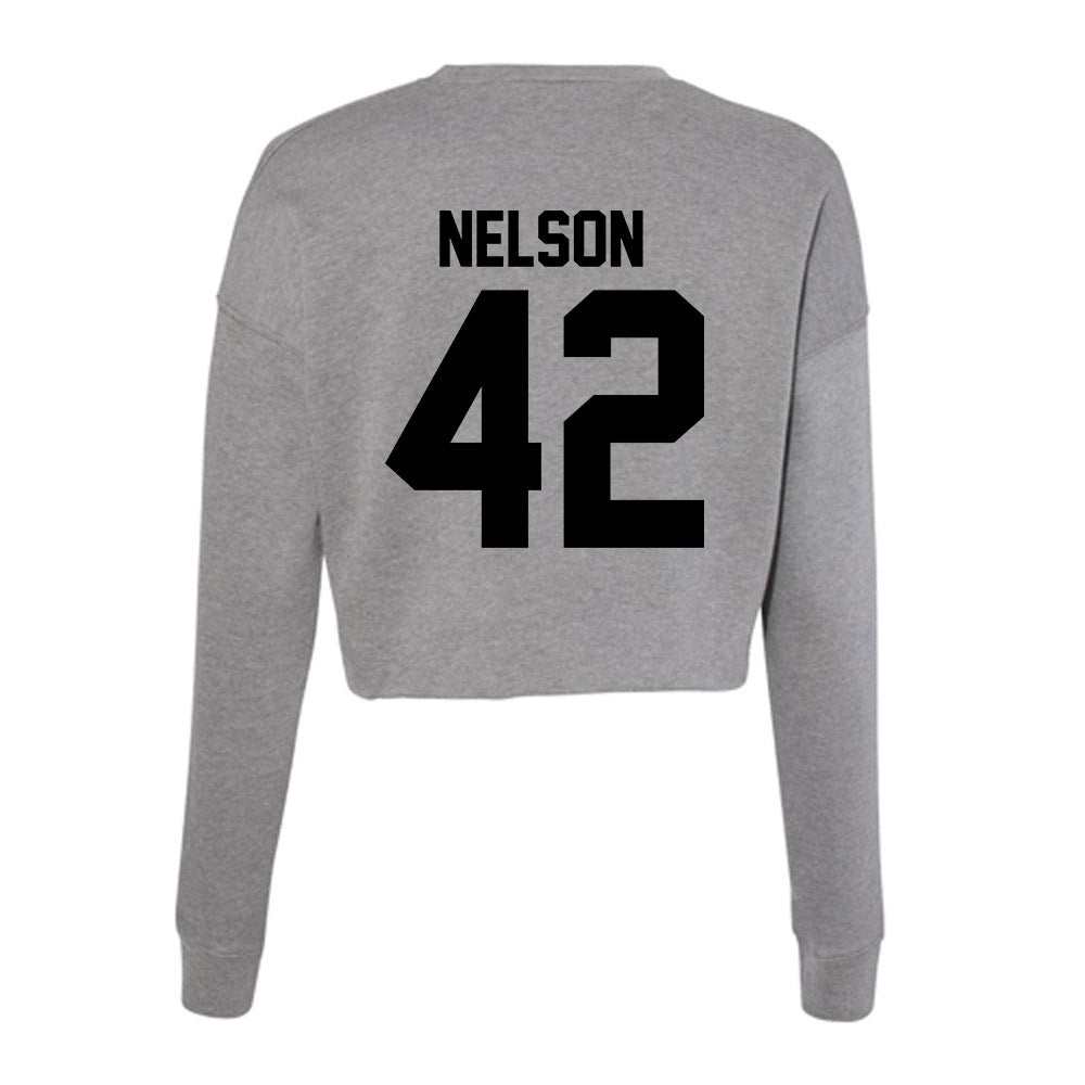 Wake Forest - NCAA Football : Isaac Nelson - Women's Cropped Crew Fleece-1