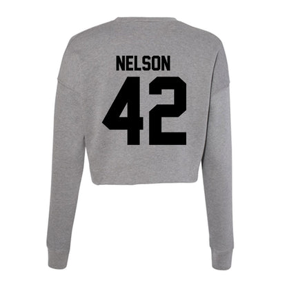 Wake Forest - NCAA Football : Isaac Nelson - Women's Cropped Crew Fleece-1