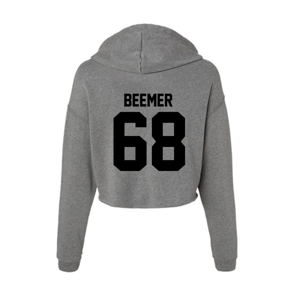 Wake Forest - NCAA Football : Luke Beemer - Women's Crop Fleece Hooded Sweatshirt-1