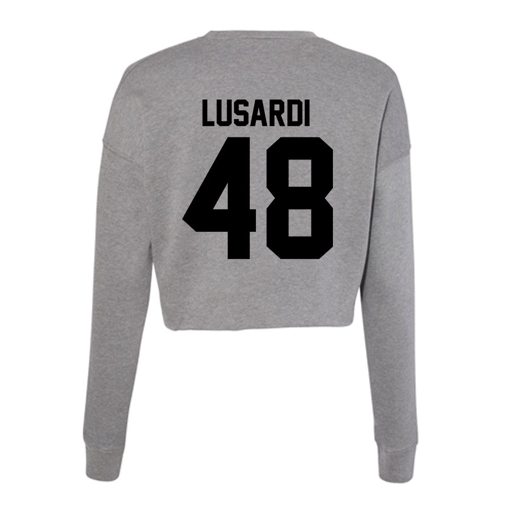 Wake Forest - NCAA Football : Matthew Lusardi - Women's Cropped Crew Fleece-1