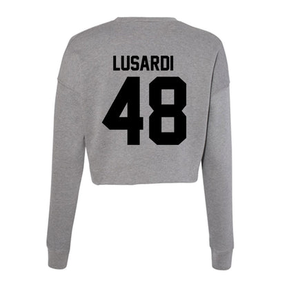 Wake Forest - NCAA Football : Matthew Lusardi - Women's Cropped Crew Fleece-1
