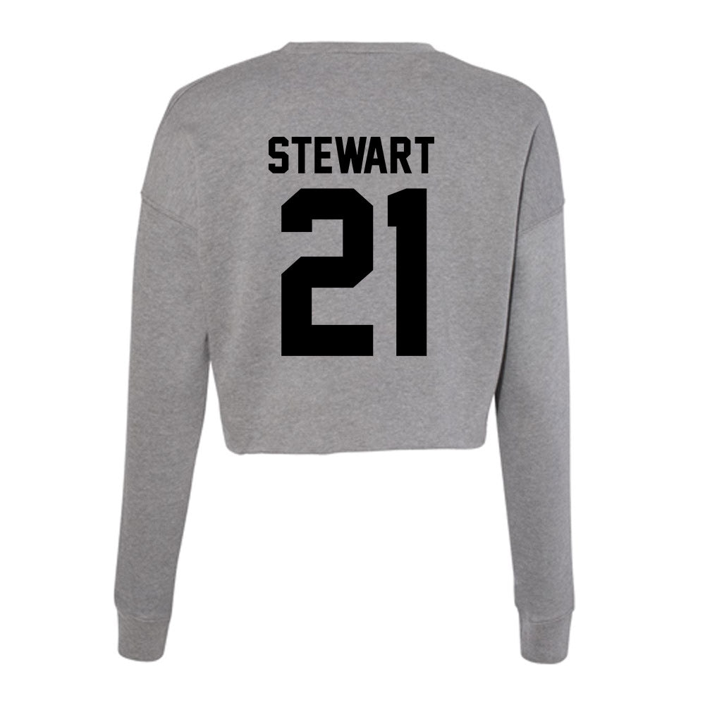 Wake Forest - NCAA Women's Volleyball : Lyla Stewart - Women's Cropped Crew Fleece-1