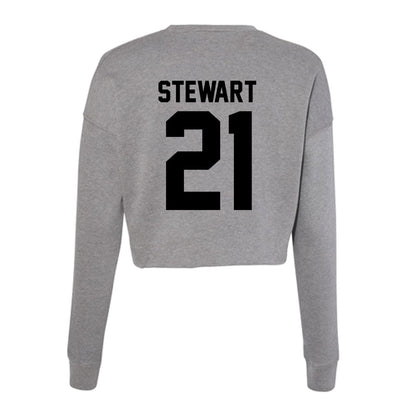Wake Forest - NCAA Women's Volleyball : Lyla Stewart - Women's Cropped Crew Fleece-1