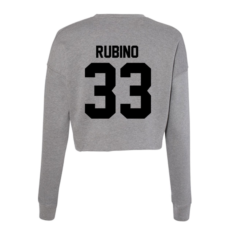 Wake Forest - NCAA Baseball : Nick Rubino - Women's Cropped Crew Fleece-1