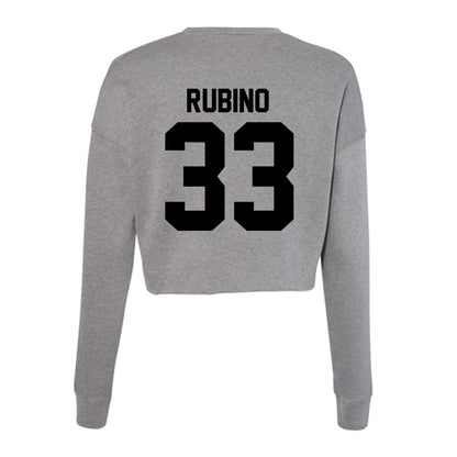 Wake Forest - NCAA Baseball : Nick Rubino - Women's Cropped Crew Fleece-1