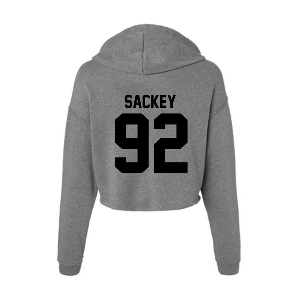Wake Forest - NCAA Football : Sefa Sackey - Women's Crop Fleece Hoodie-1