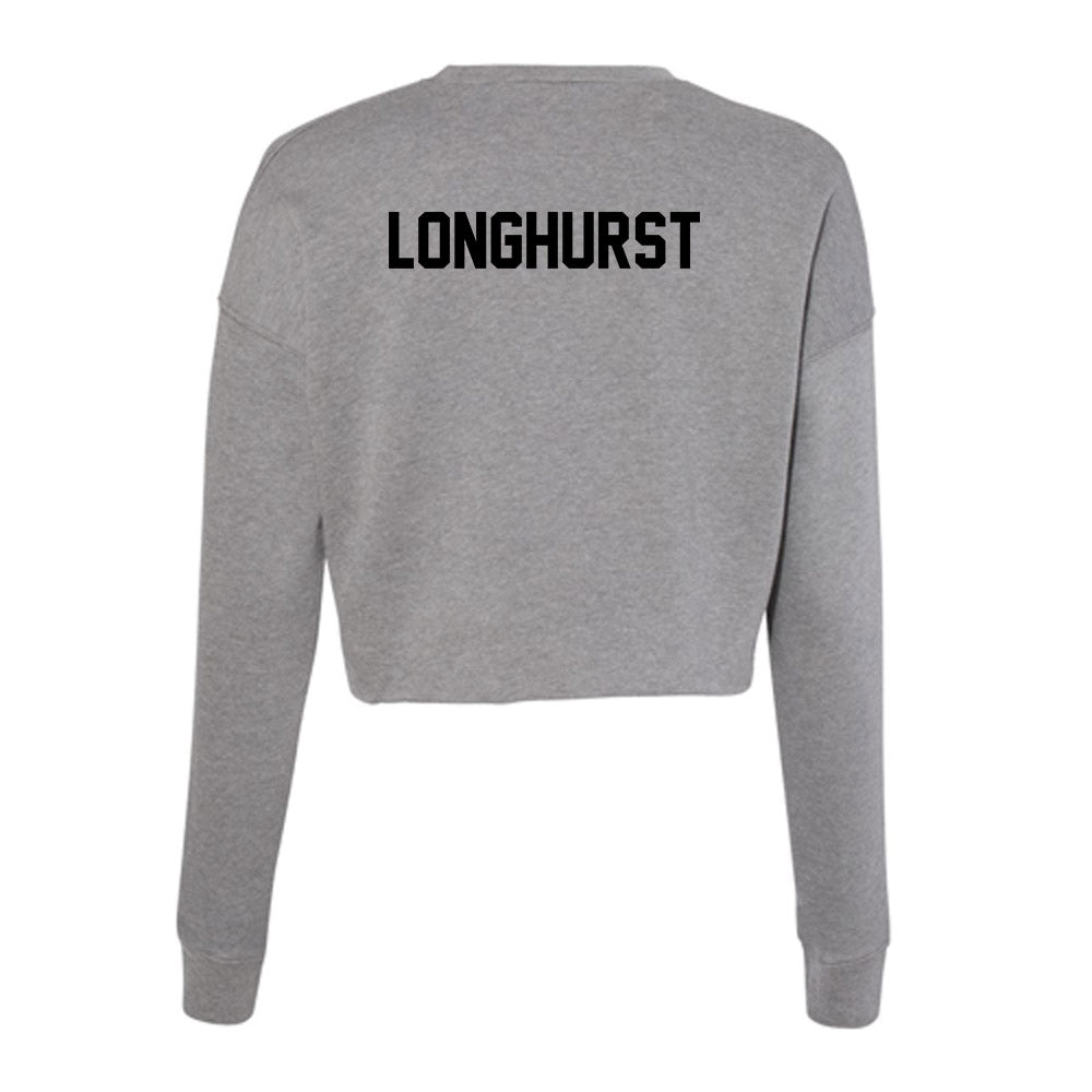 Wake Forest - NCAA Men's Cross Country : Whit Longhurst - Women's Cropped Crew Fleece-1