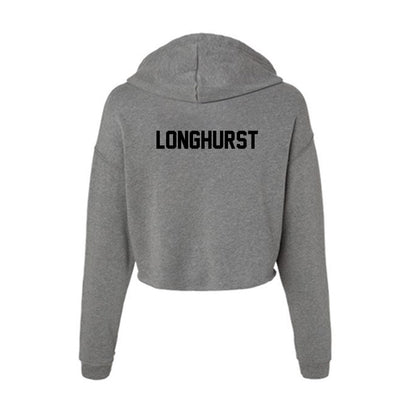 Wake Forest - NCAA Men's Cross Country : Whit Longhurst - Women's Crop Fleece Hooded Sweatshirt-1