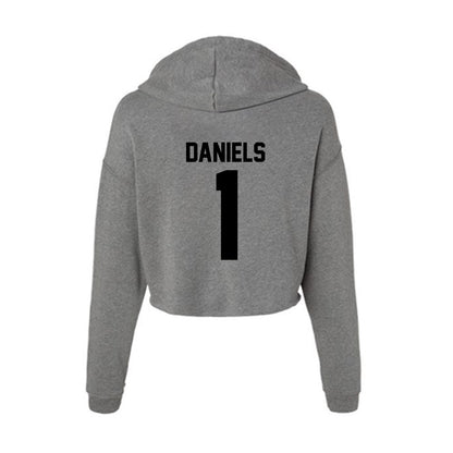 Wake Forest - NCAA Football : Kahnen Daniels - Women's Crop Fleece Hoodie-1