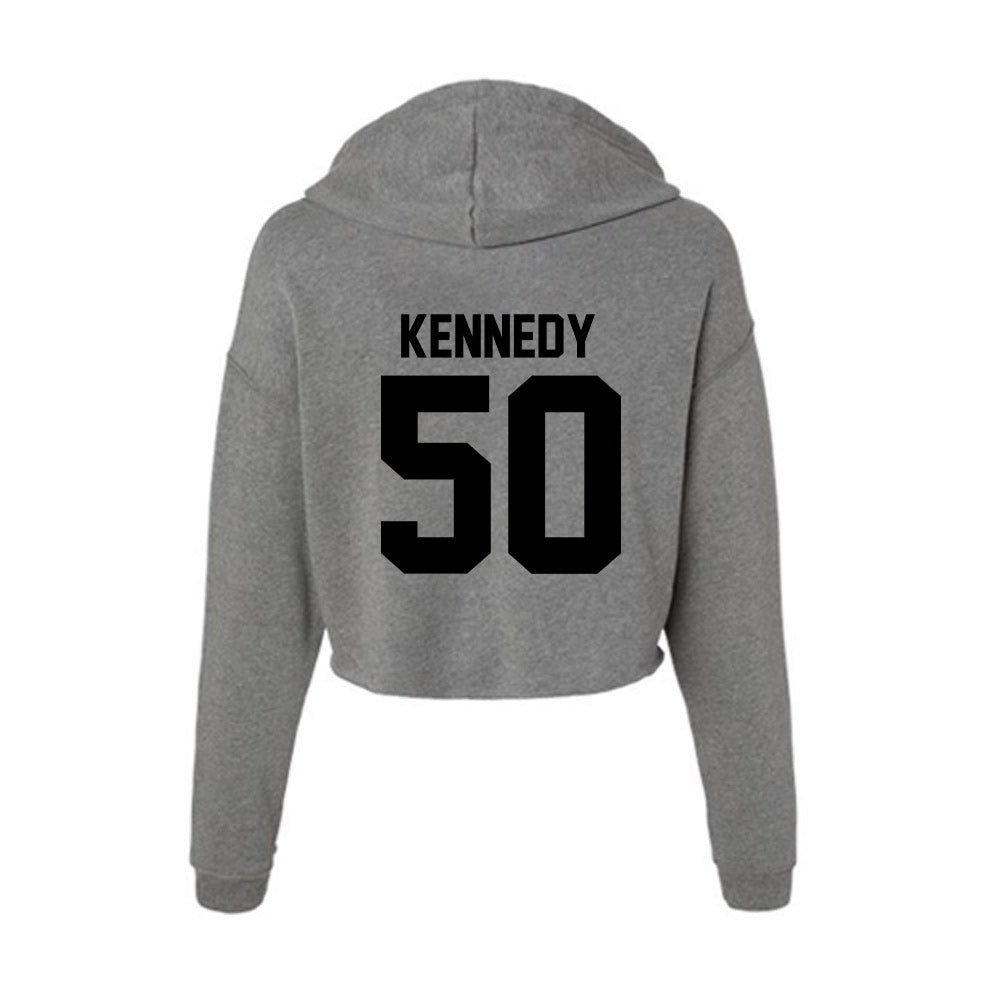 Wake Forest - NCAA Football : Jamarion Kennedy - Women's Crop Fleece Hooded Sweatshirt-1