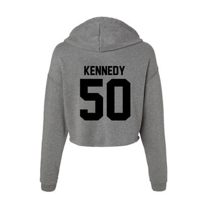 Wake Forest - NCAA Football : Jamarion Kennedy - Women's Crop Fleece Hooded Sweatshirt-1