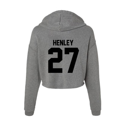 Wake Forest - NCAA Football : Ryan Henley - Women's Crop Fleece Hoodie-1