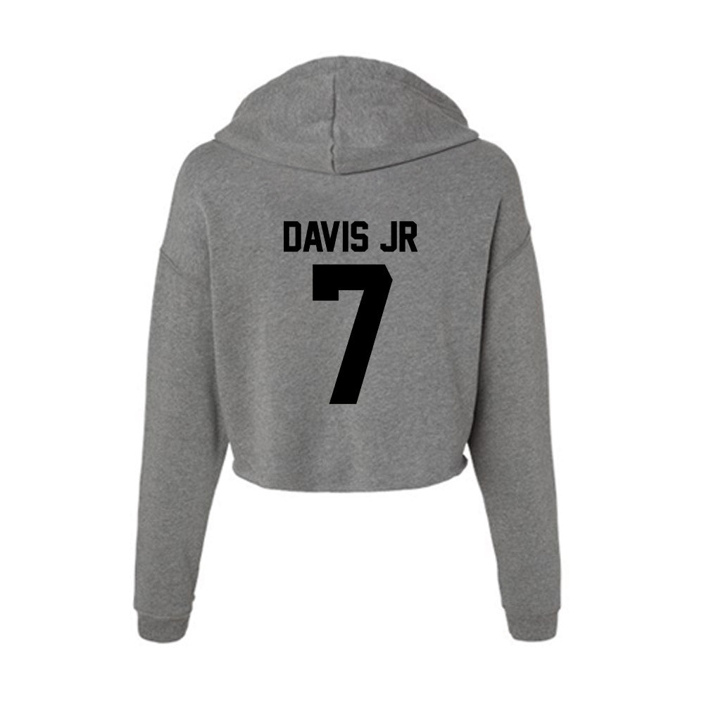 Wake Forest - NCAA Football : Wondame Davis Jr - Women's Crop Fleece Hoodie-1