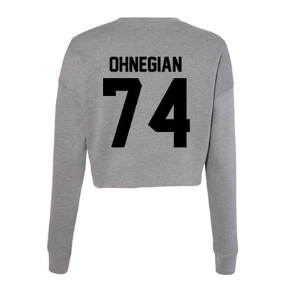 Wake Forest - NCAA Football : John Ohnegian - Women's Cropped Crew Fleece-1