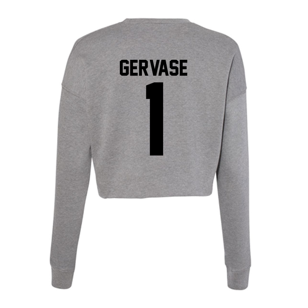 Wake Forest - NCAA Baseball : William Gervase - Women's Cropped Crew Fleece-1