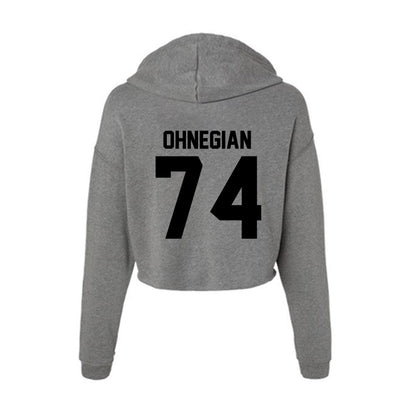 Wake Forest - NCAA Football : John Ohnegian - Women's Crop Fleece Hoodie-1