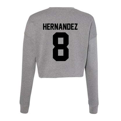 Wake Forest - NCAA Football : Carlos Hernandez - Women's Cropped Crew Fleece-1