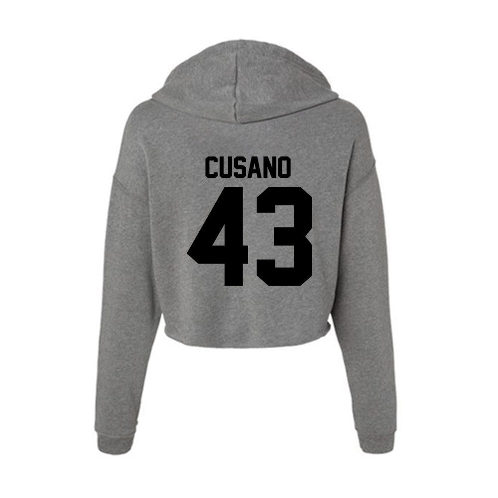 Wake Forest - NCAA Football : Frank Cusano - Women's Crop Fleece Hoodie-1