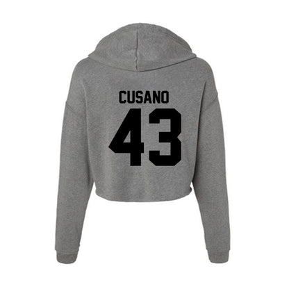 Wake Forest - NCAA Football : Frank Cusano - Women's Crop Fleece Hoodie-1