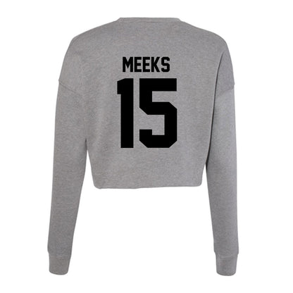 Wake Forest - NCAA Football : Antonio Meeks - Women's Cropped Crew Fleece-1
