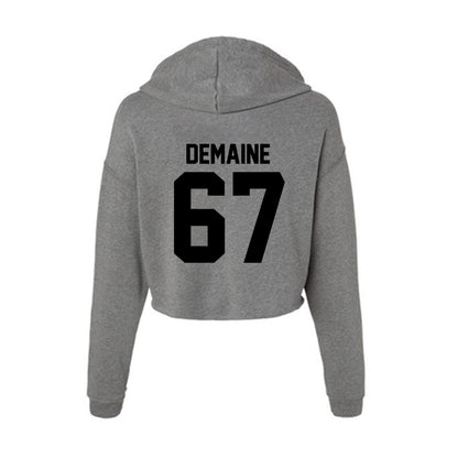 Wake Forest - NCAA Football : Elliot Demaine - Women's Crop Fleece Hooded Sweatshirt-1