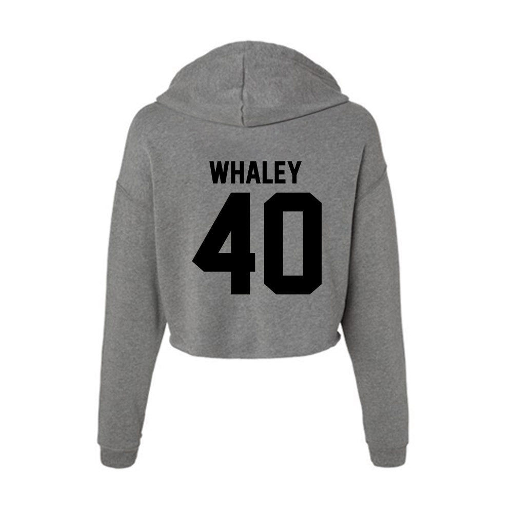 Wake Forest - NCAA Football : Whittman Whaley - Women's Crop Fleece Hooded Sweatshirt-1