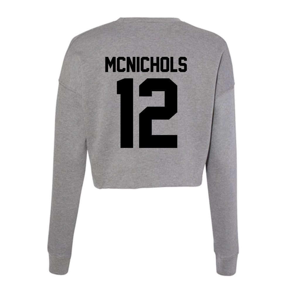 Wake Forest - NCAA Football : Tylan McNichols - Women's Cropped Crew Fleece-1