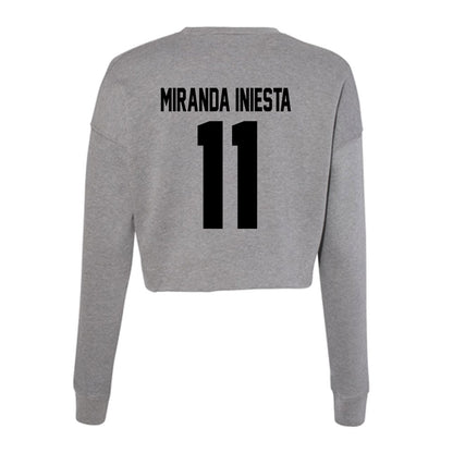 Wake Forest - NCAA Men's Soccer : Marcos Miranda Iniesta - Women's Cropped Crew Fleece-1