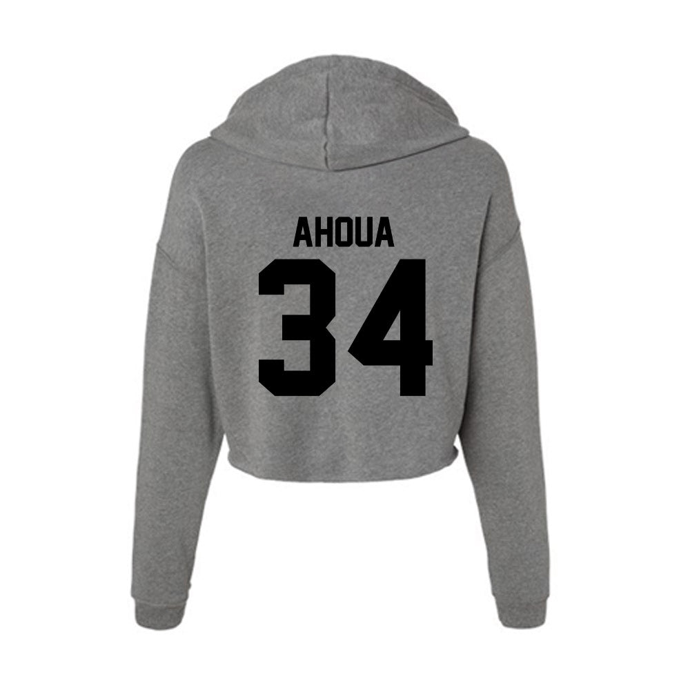 Wake Forest - NCAA Football : Micheal Ahoua - Women's Crop Fleece Hoodie-1