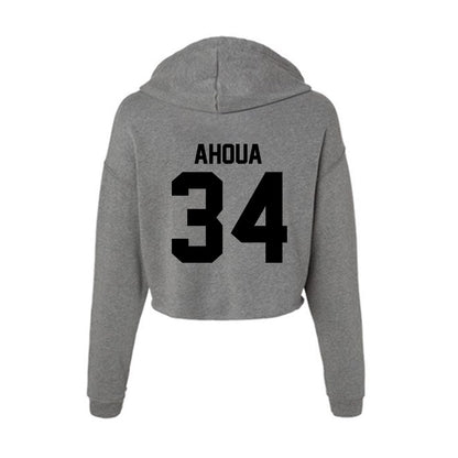 Wake Forest - NCAA Football : Micheal Ahoua - Women's Crop Fleece Hoodie-1