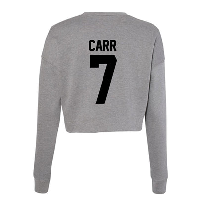 Wake Forest - NCAA Men's Basketball : Isaac Carr - Women's Cropped Crew Fleece-1