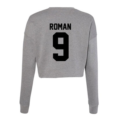 Wake Forest - NCAA Women's Volleyball : Andrea Roman - Women's Cropped Crew Fleece-1