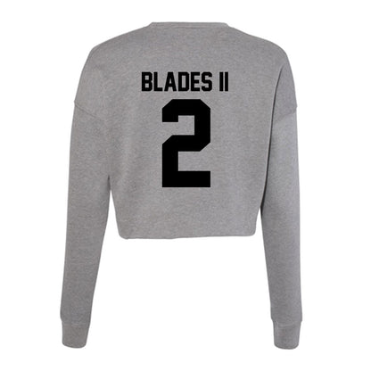 Wake Forest - NCAA Football : Brian Blades II - Women's Cropped Crew Fleece-1