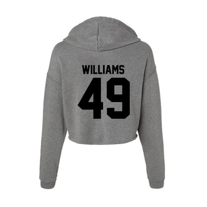 Wake Forest - NCAA Football : Eric Williams - Women's Crop Fleece Hoodie-1