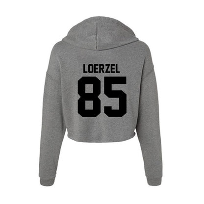 Wake Forest - NCAA Football : Will Loerzel - Women's Crop Fleece Hoodie-1